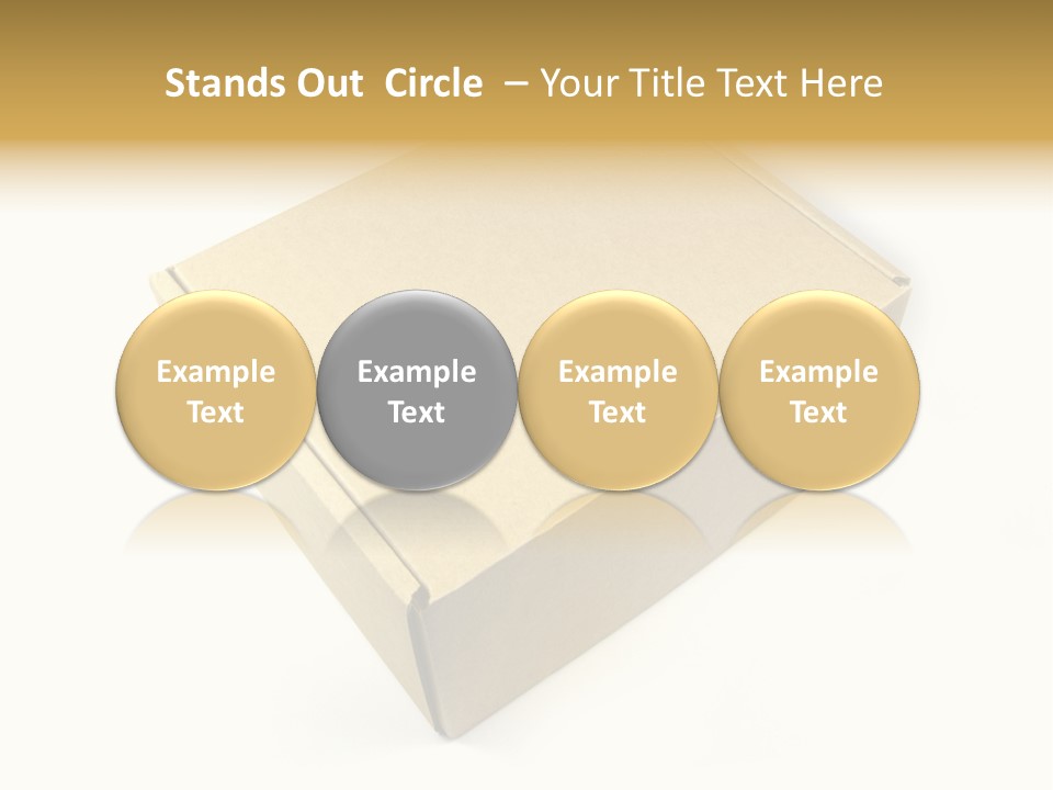 Brown Postage Card PowerPoint Template