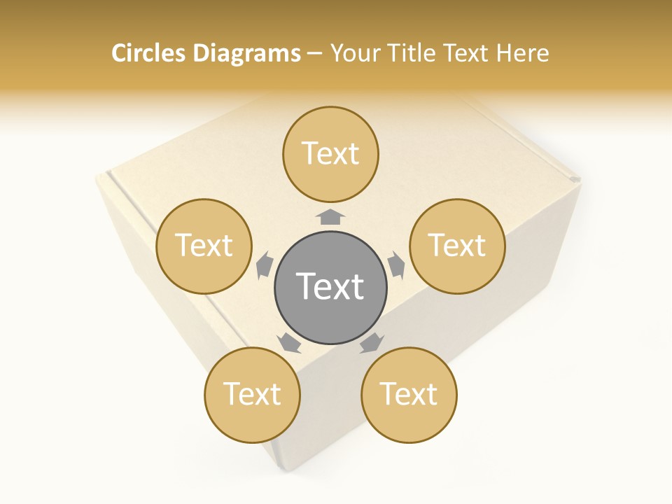 Brown Postage Card PowerPoint Template