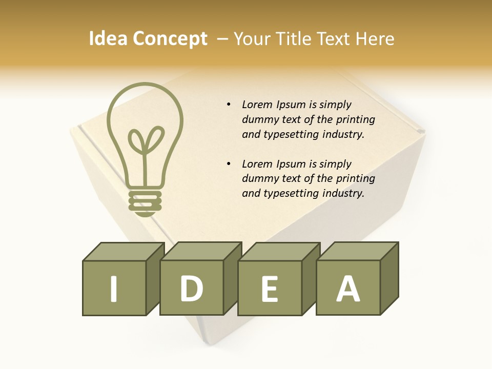 Brown Postage Card PowerPoint Template