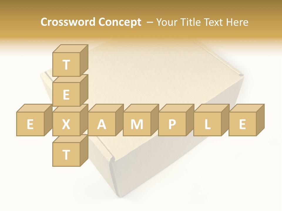 Brown Postage Card PowerPoint Template