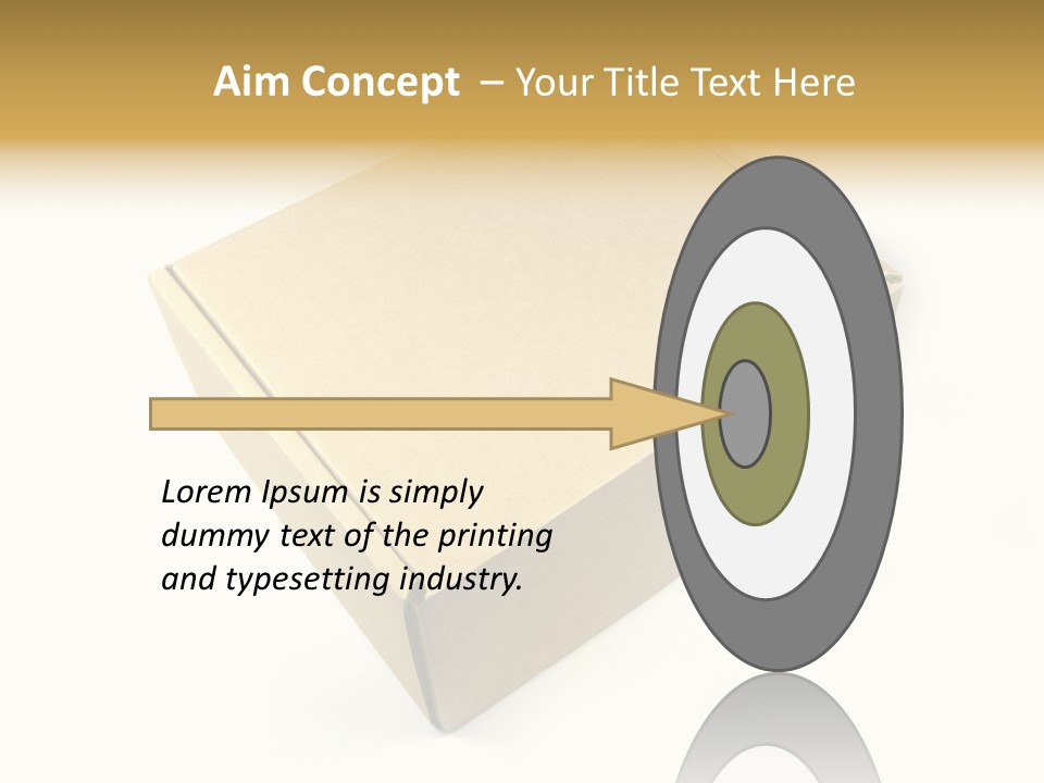 Brown Postage Card PowerPoint Template