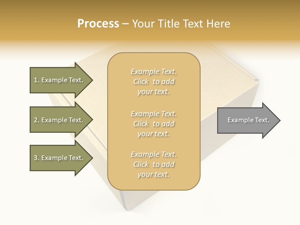Brown Postage Card PowerPoint Template