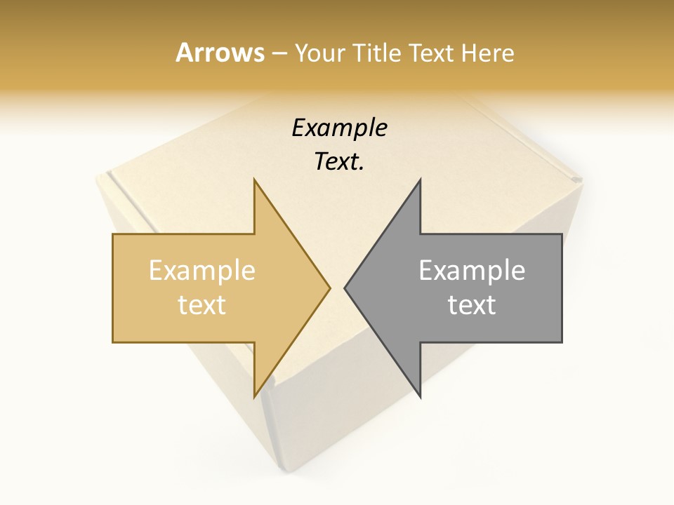 Brown Postage Card PowerPoint Template