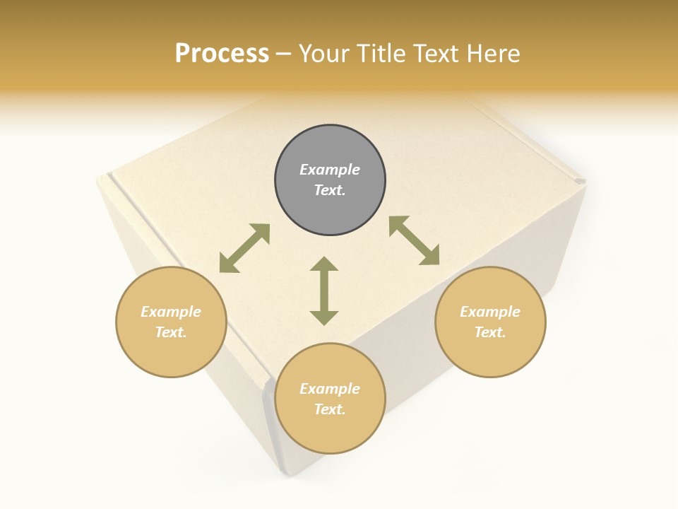 Brown Postage Card PowerPoint Template