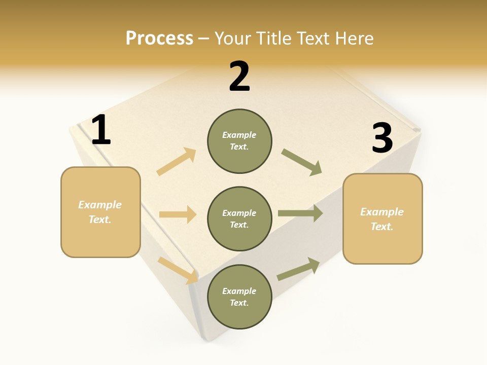 Brown Postage Card PowerPoint Template