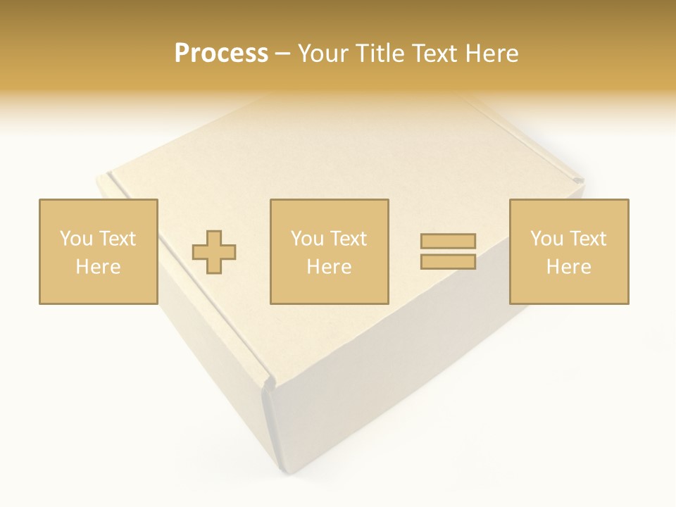Brown Postage Card PowerPoint Template