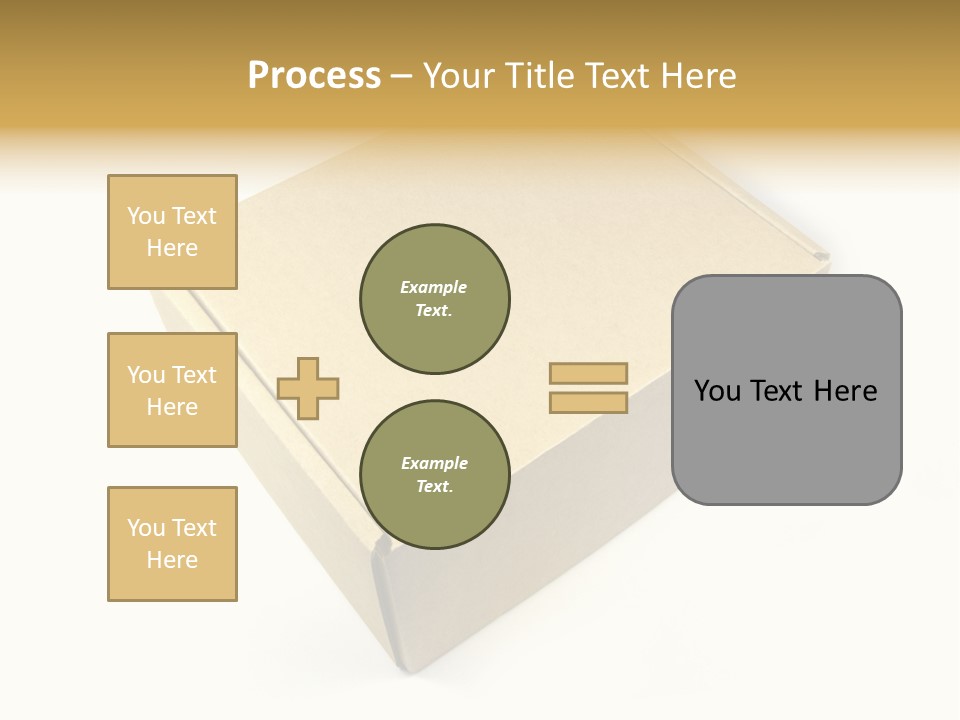 Brown Postage Card PowerPoint Template
