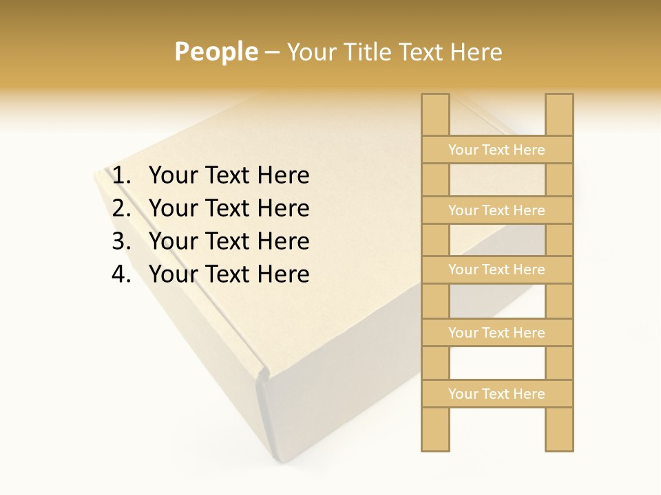 Brown Postage Card PowerPoint Template