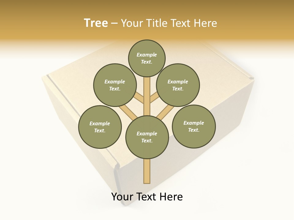 Brown Postage Card PowerPoint Template