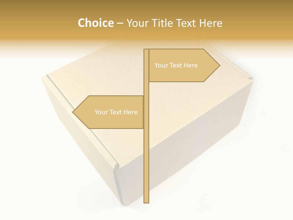 Brown Postage Card PowerPoint Template