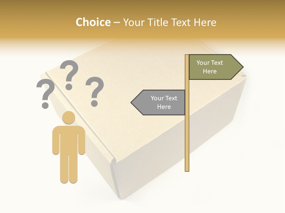 Brown Postage Card PowerPoint Template