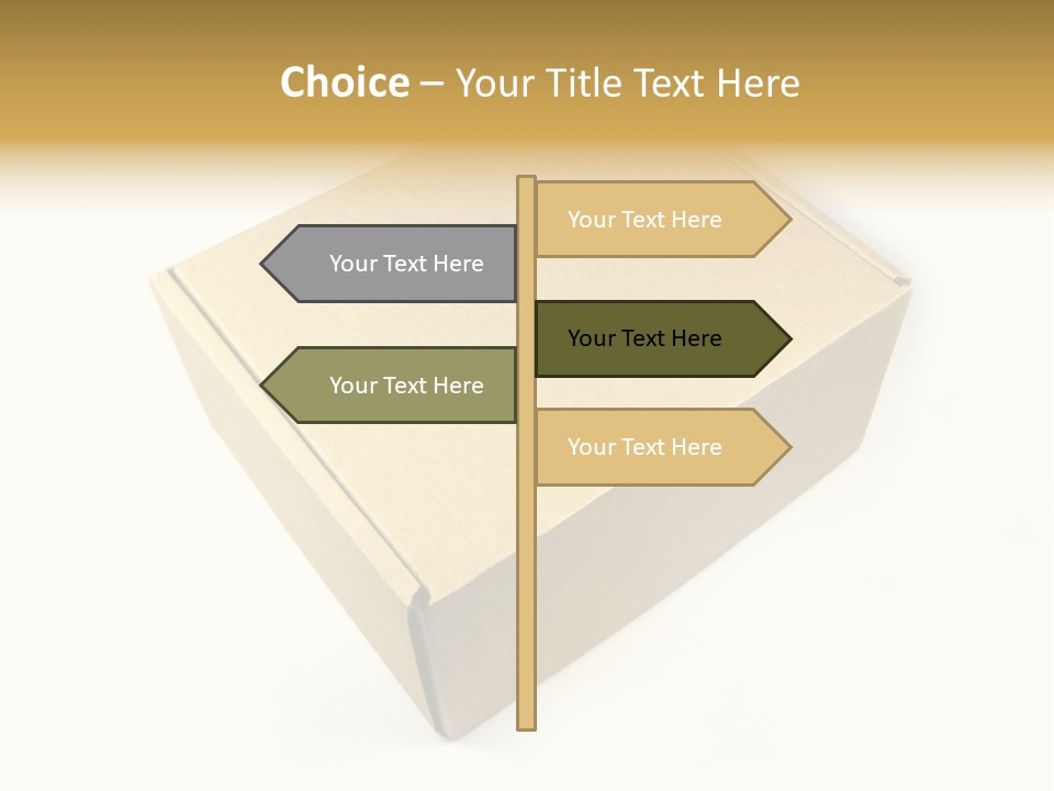 Brown Postage Card PowerPoint Template