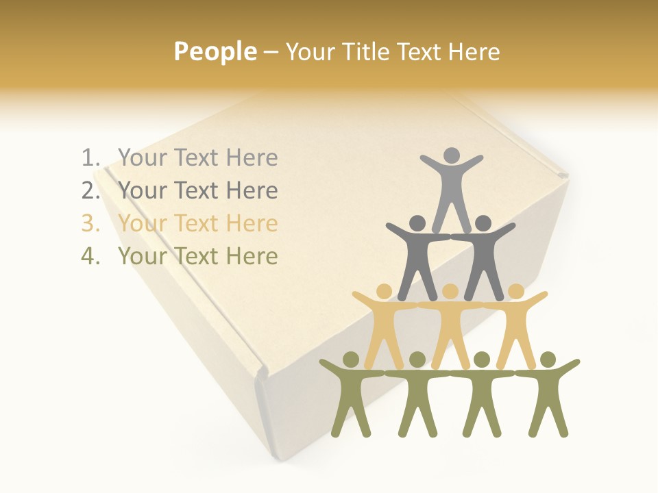 Brown Postage Card PowerPoint Template