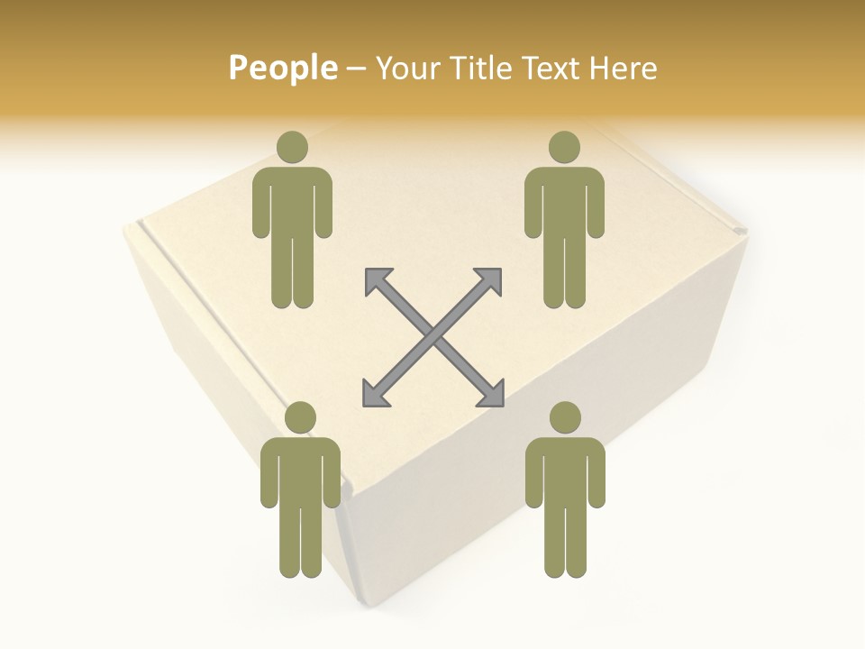 Brown Postage Card PowerPoint Template