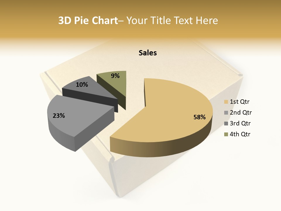 Brown Postage Card PowerPoint Template
