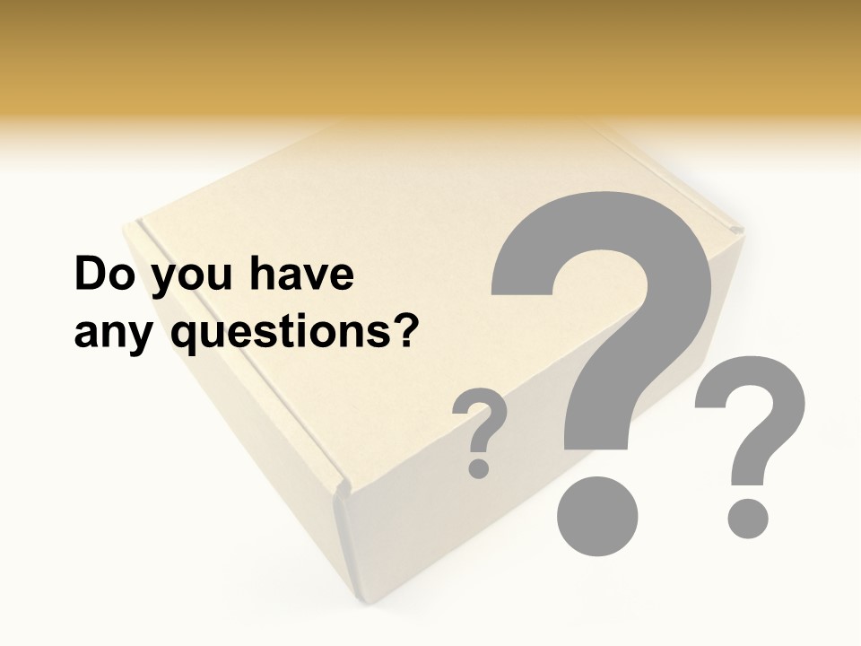 Brown Postage Card PowerPoint Template