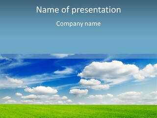 Background Vegetation Grass Land PowerPoint Template