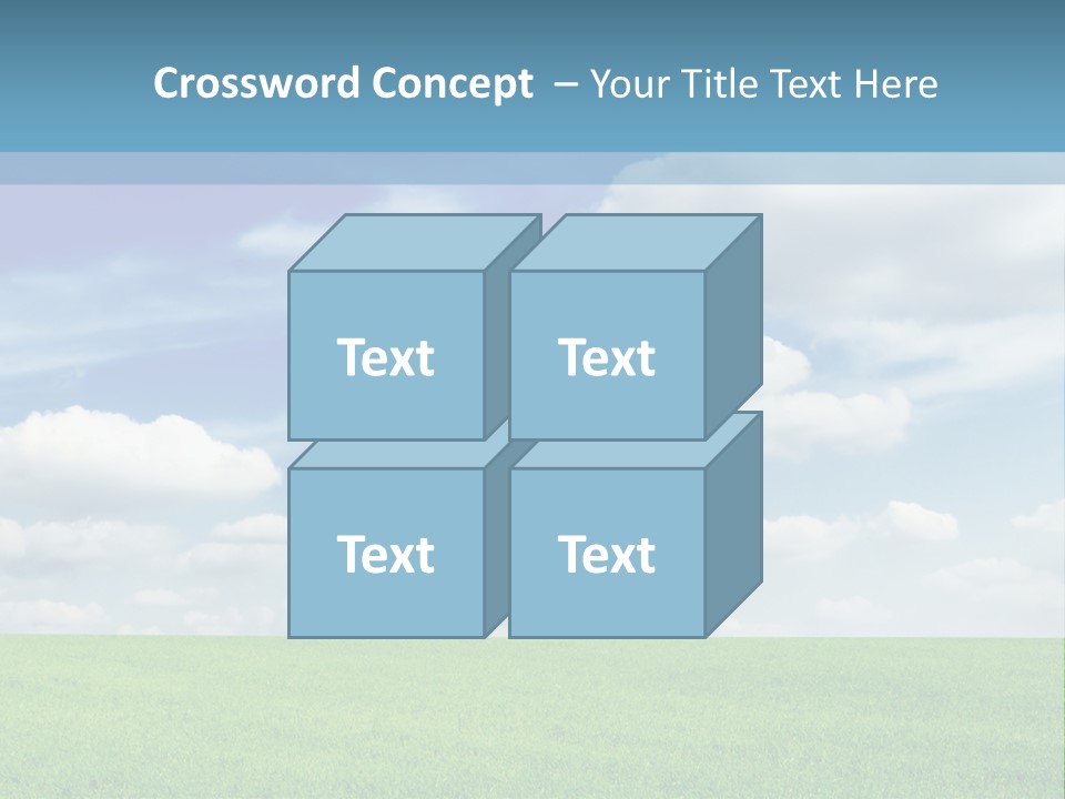 Background Vegetation Grass Land PowerPoint Template