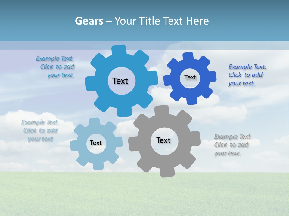 Background Vegetation Grass Land PowerPoint Template