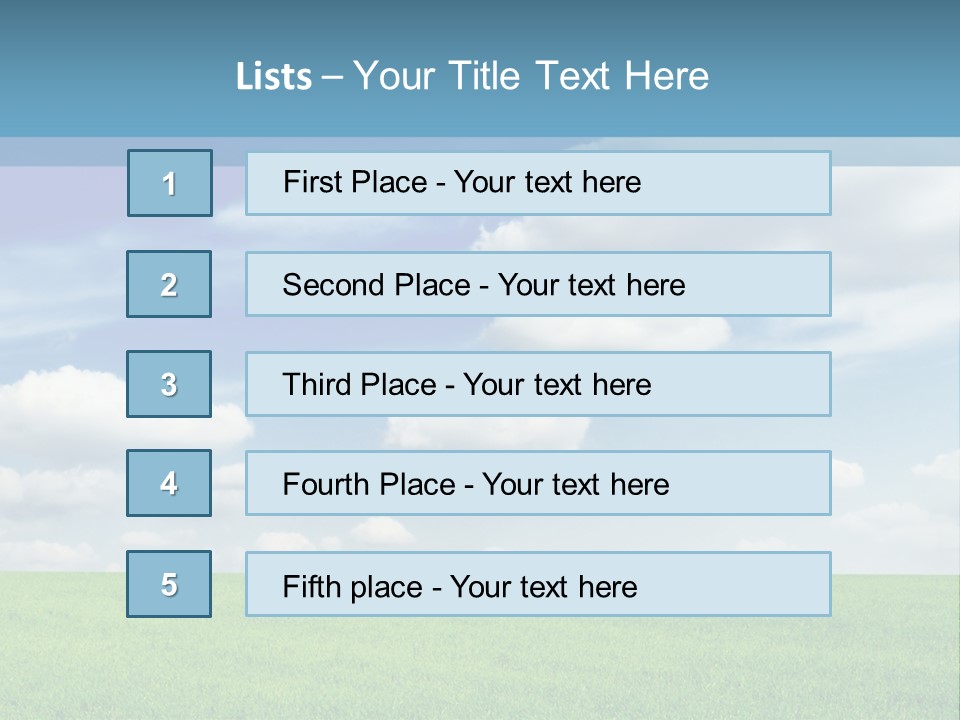 Background Vegetation Grass Land PowerPoint Template