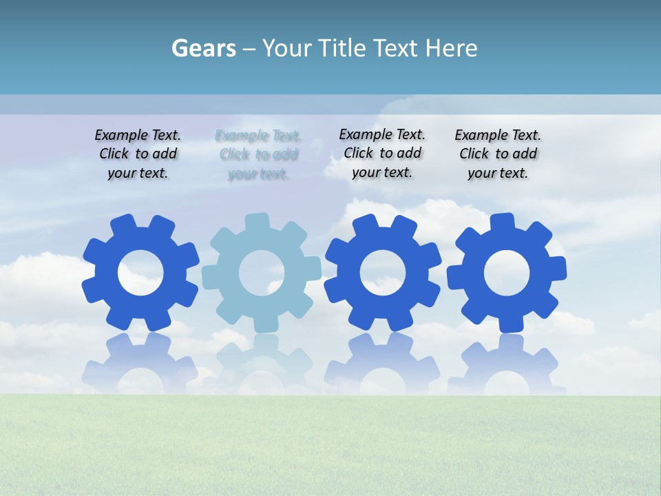 Background Vegetation Grass Land PowerPoint Template