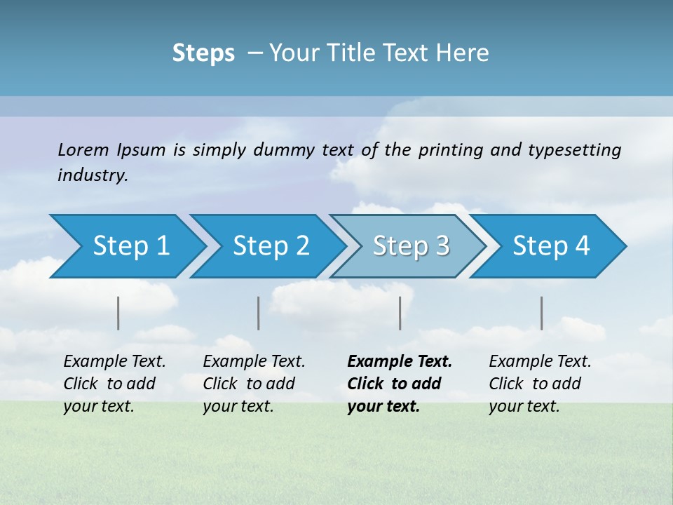 Background Vegetation Grass Land PowerPoint Template