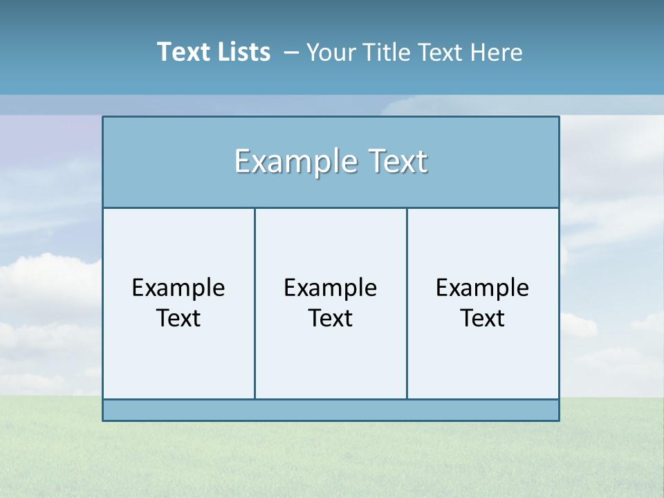 Background Vegetation Grass Land PowerPoint Template