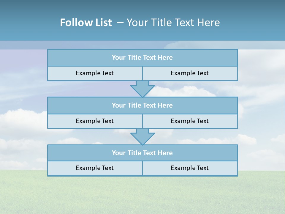 Background Vegetation Grass Land PowerPoint Template