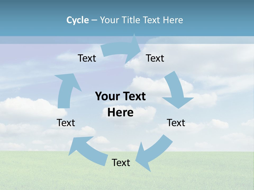 Background Vegetation Grass Land PowerPoint Template