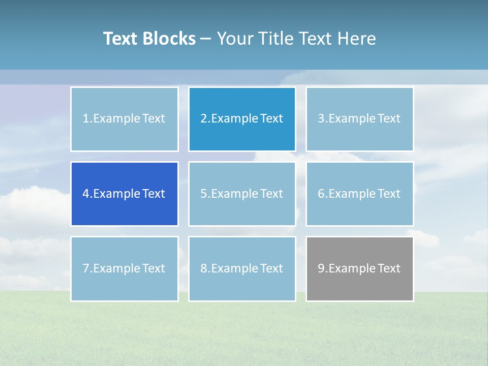 Background Vegetation Grass Land PowerPoint Template