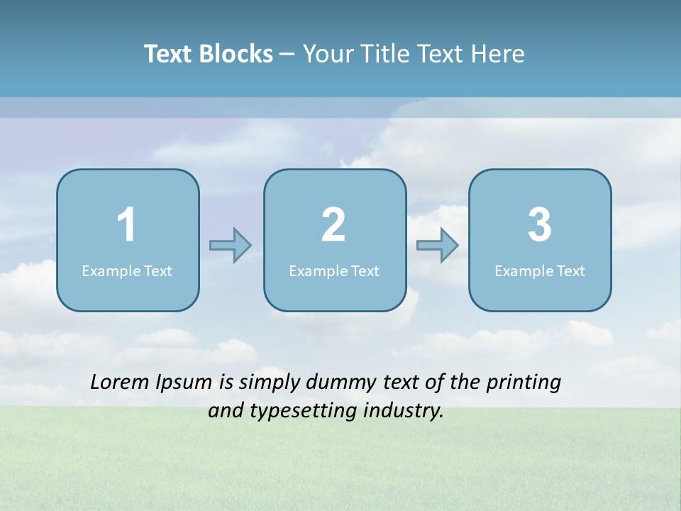 Background Vegetation Grass Land PowerPoint Template