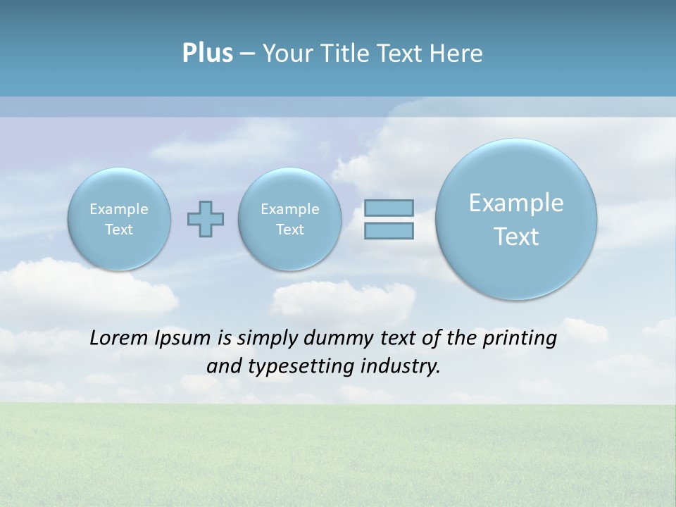 Background Vegetation Grass Land PowerPoint Template