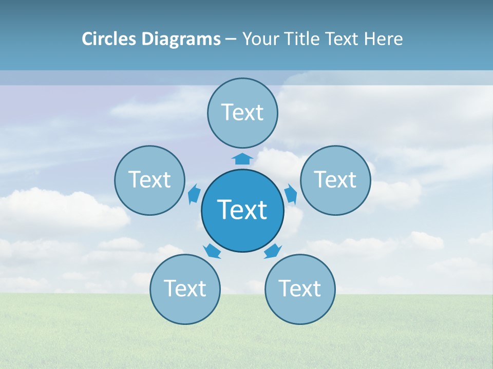 Background Vegetation Grass Land PowerPoint Template