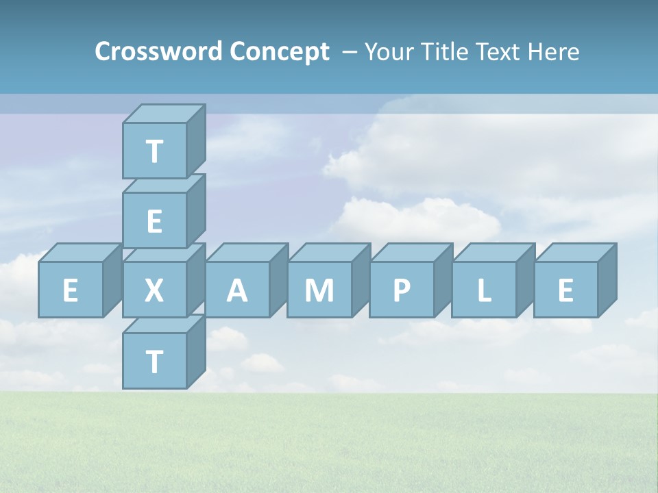 Background Vegetation Grass Land PowerPoint Template