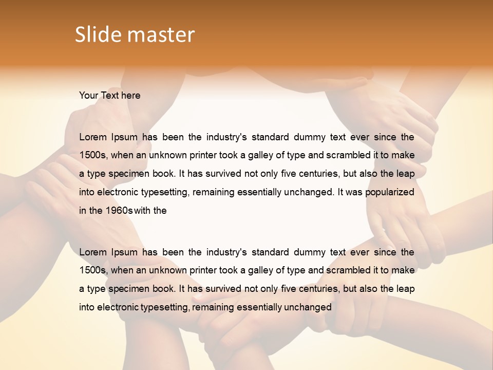 Chain Respect Deal PowerPoint Template