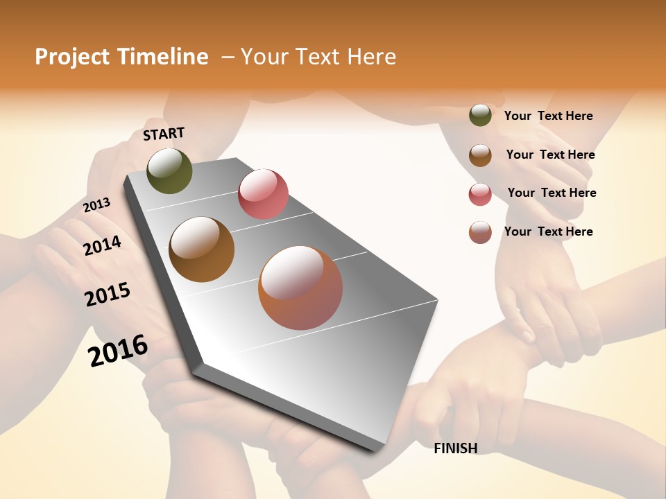 Chain Respect Deal PowerPoint Template