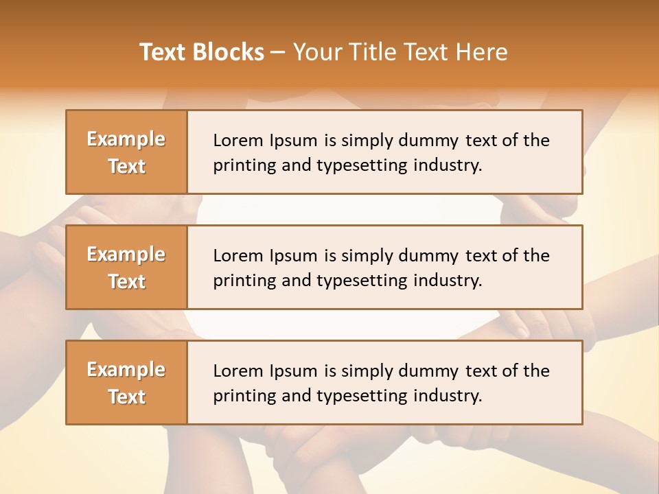 Chain Respect Deal PowerPoint Template