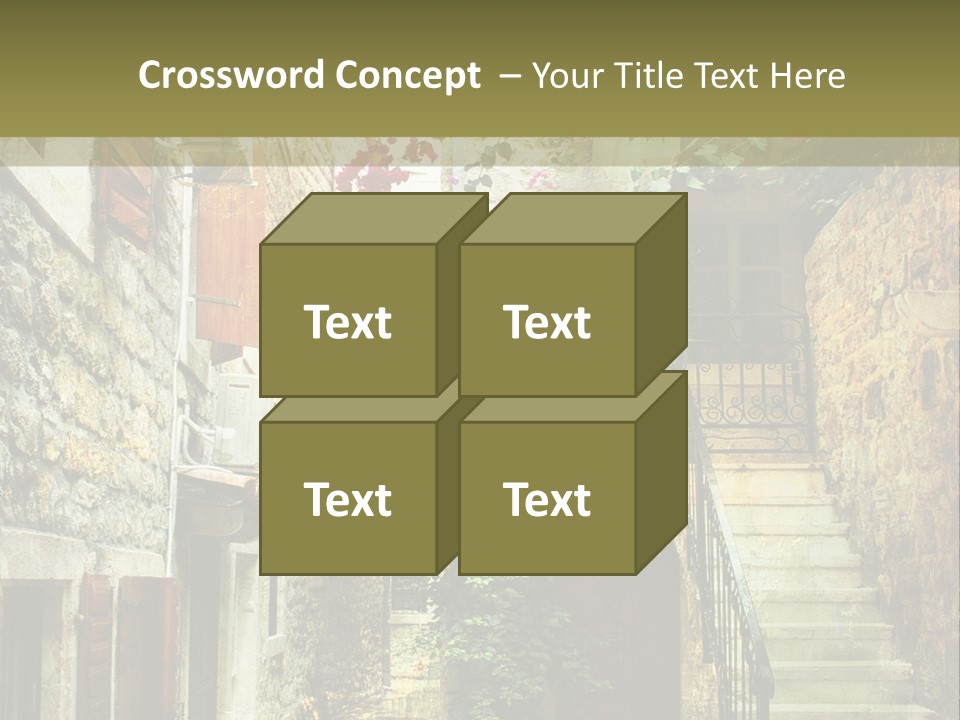 Wall View Oil PowerPoint Template