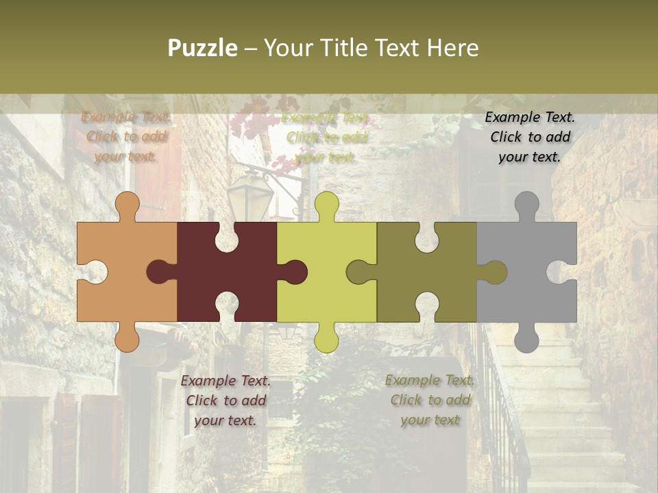 Wall View Oil PowerPoint Template