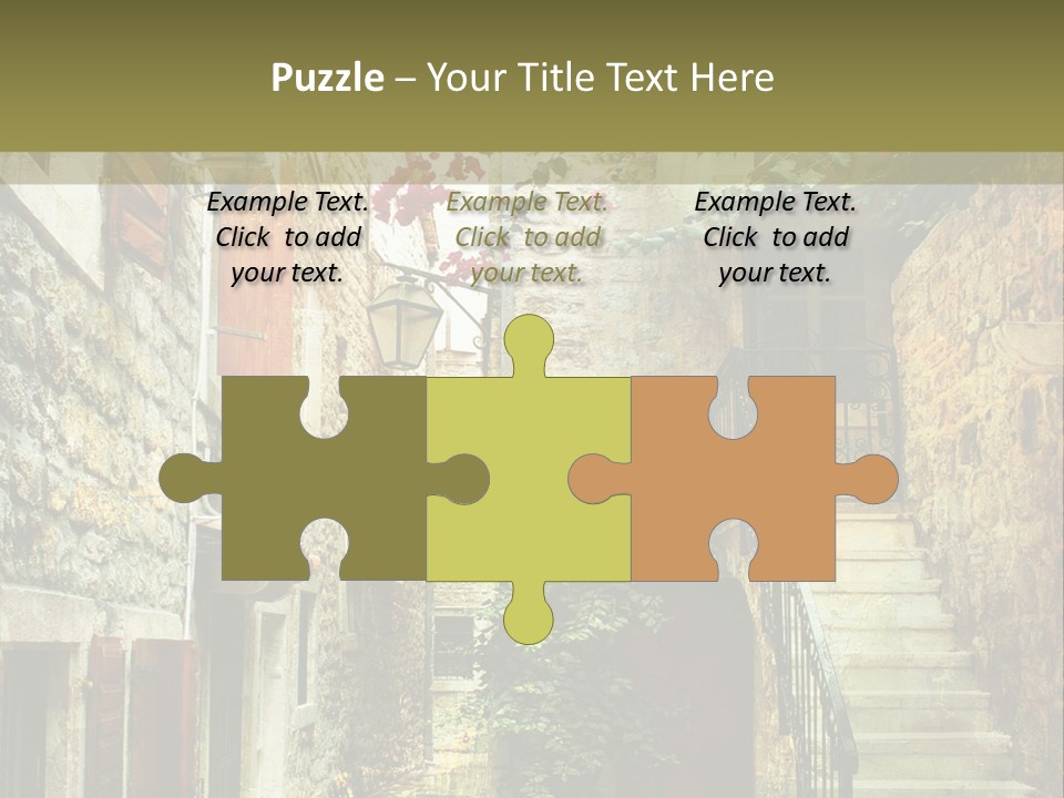 Wall View Oil PowerPoint Template