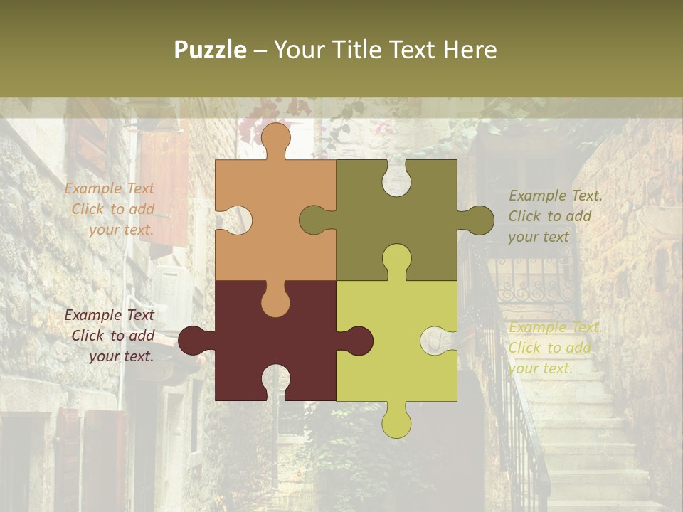 Wall View Oil PowerPoint Template