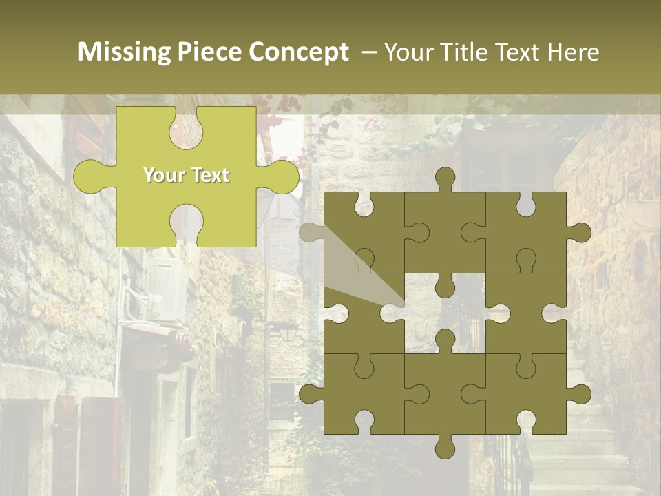 Wall View Oil PowerPoint Template