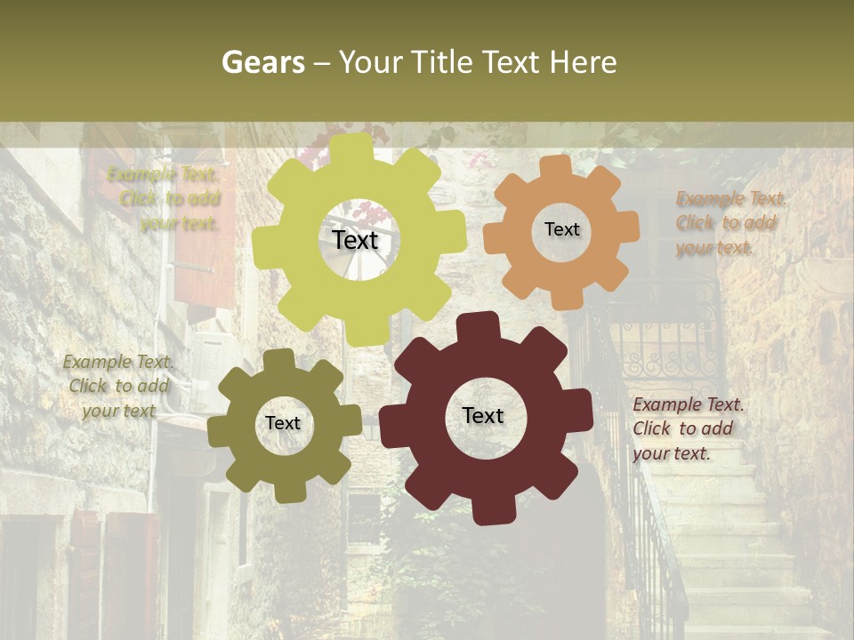 Wall View Oil PowerPoint Template