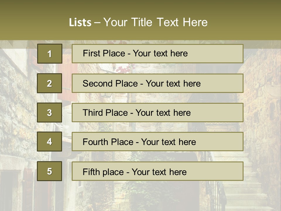 Wall View Oil PowerPoint Template