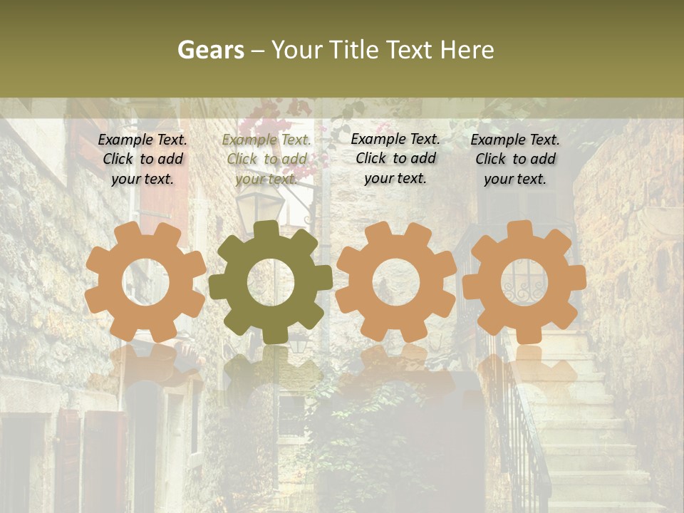 Wall View Oil PowerPoint Template