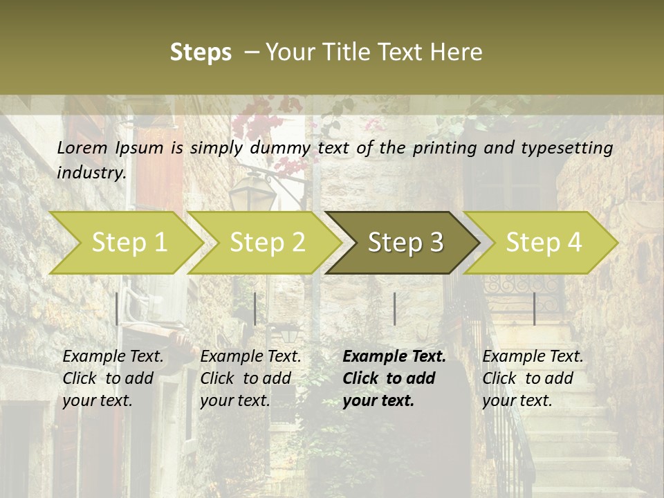 Wall View Oil PowerPoint Template