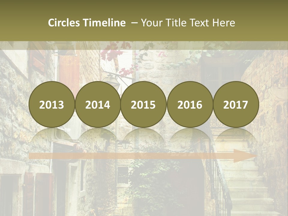 Wall View Oil PowerPoint Template