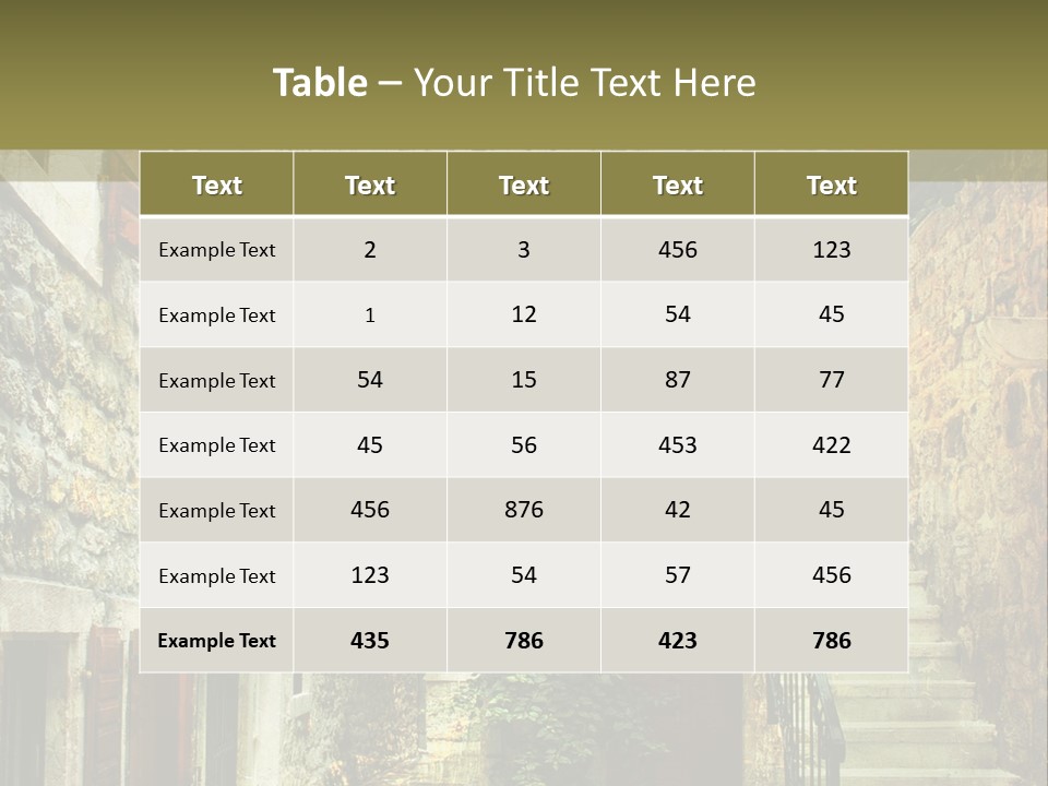 Wall View Oil PowerPoint Template