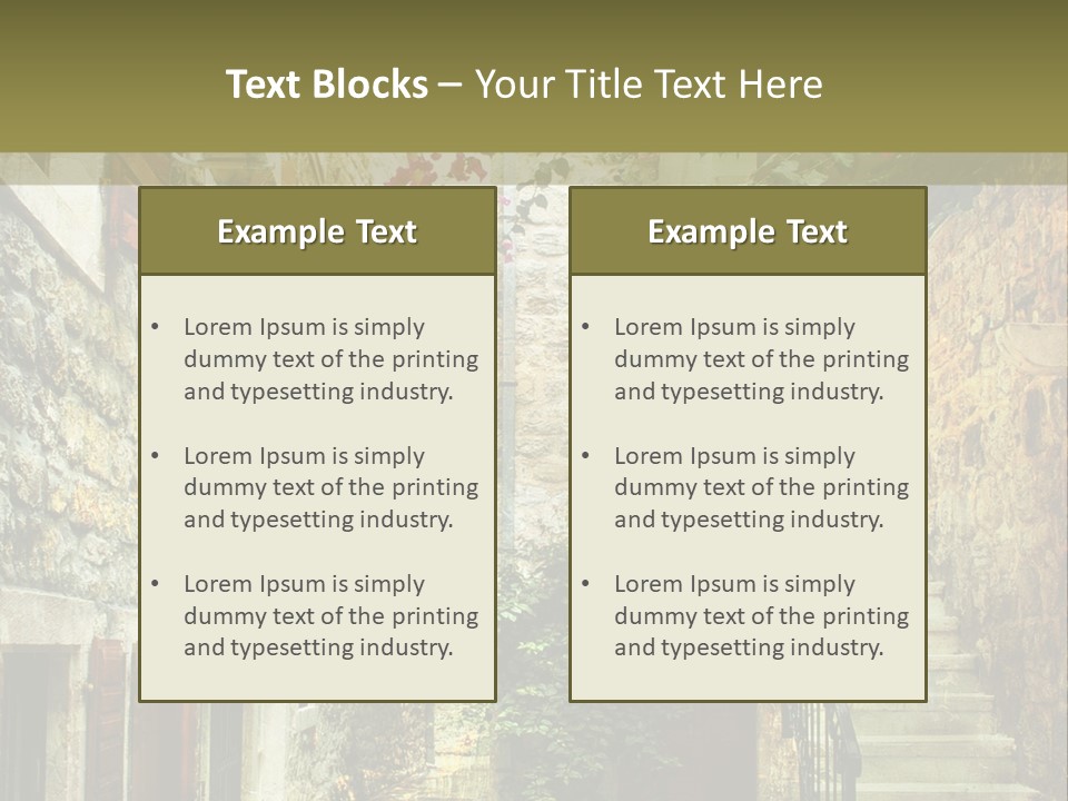 Wall View Oil PowerPoint Template