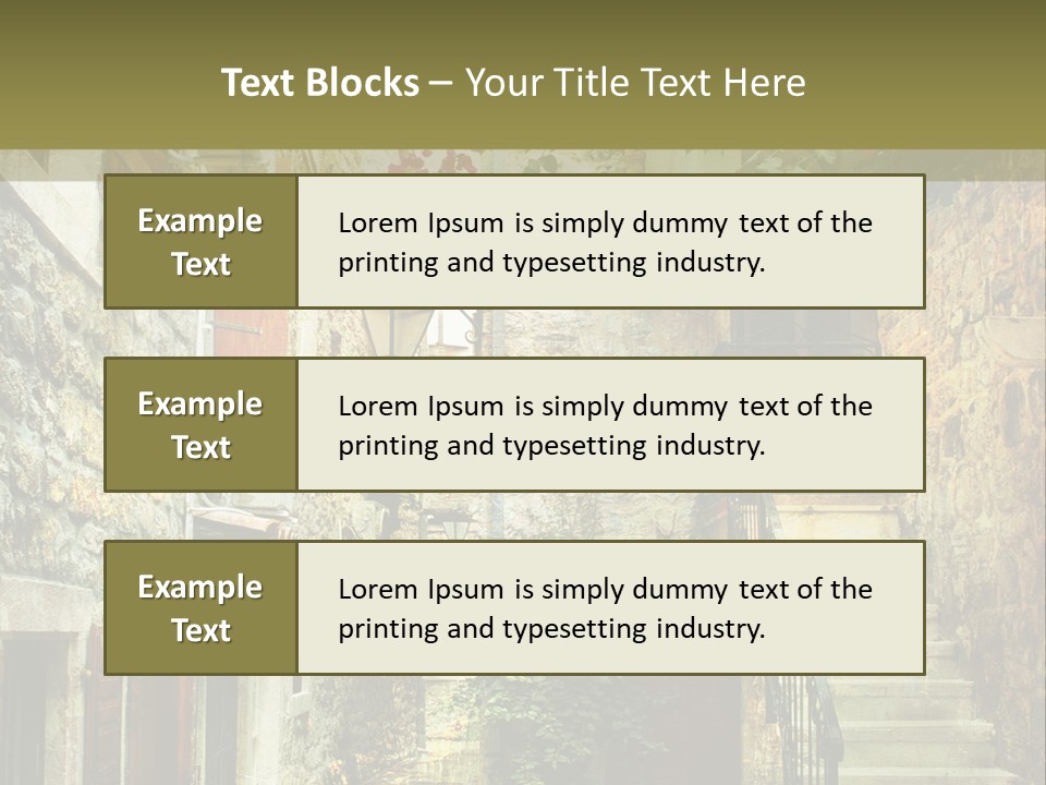 Wall View Oil PowerPoint Template